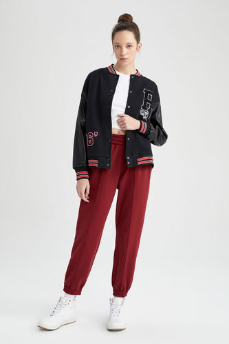 Oversize Fit Thick Sweatshirt Fabric Trousers