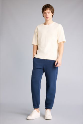 Erkek Lacivert Fermuar Cepli Pantolon