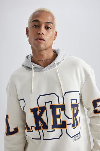 Beige MAN NBA Los Angeles Lakers Licensed Long Sleeve Sweatshirt 2900825