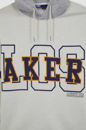 Beige MAN NBA Los Angeles Lakers Licensed Thick Sweatshirt Fabric Jogger  2674002 | DeFacto