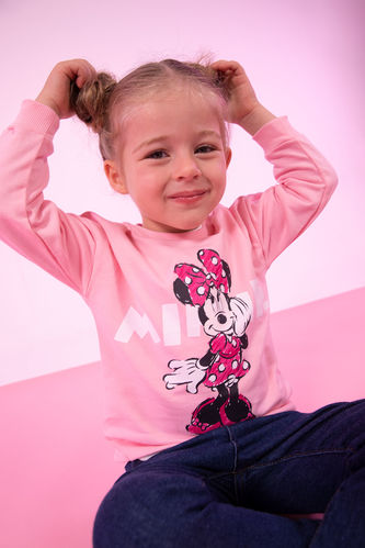 Світшот стандартного крою Disney Mickey & Minnie з тонкої тканини для малюків дівчаток