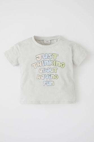Baby Boy Regular Fit Color Changing Magic Printed Short Sleeve T-Shirt