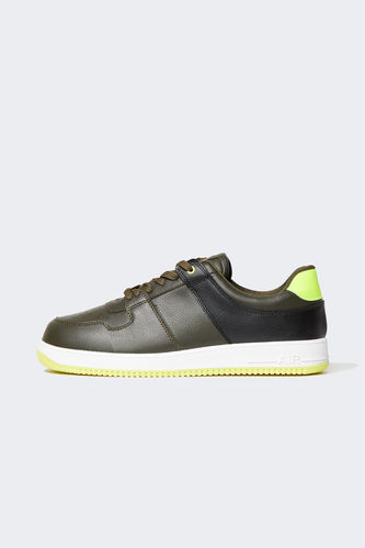 Man Faux Leather High Sole Sport shoes