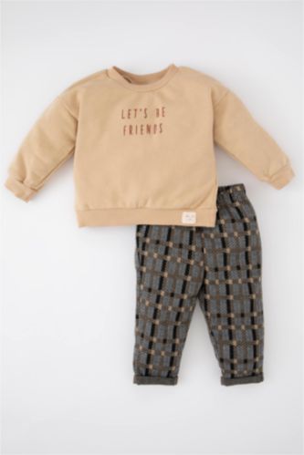 BÉBÉ GARÇON Beige Ensemble En Tricot BéBé Garçon