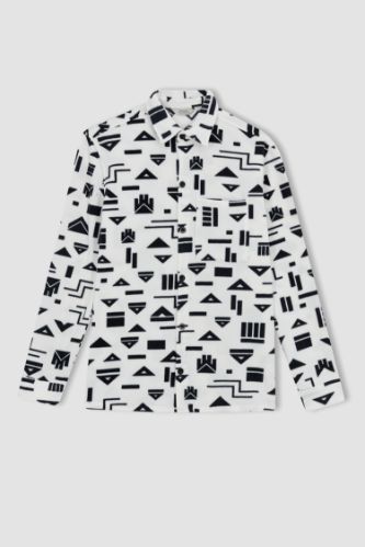 Patterned Fleece Shirt