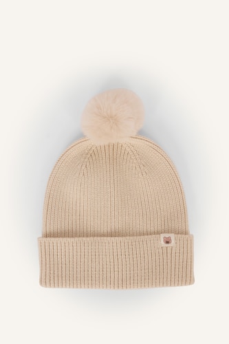 Baby Boys Beige Baby Boy Knitwear Beret