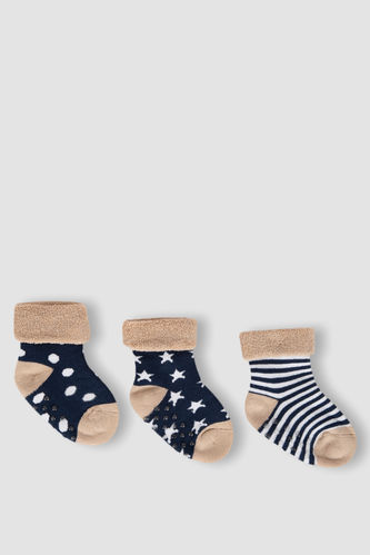 Baby Boy 3 Pack Cotton Long Socks