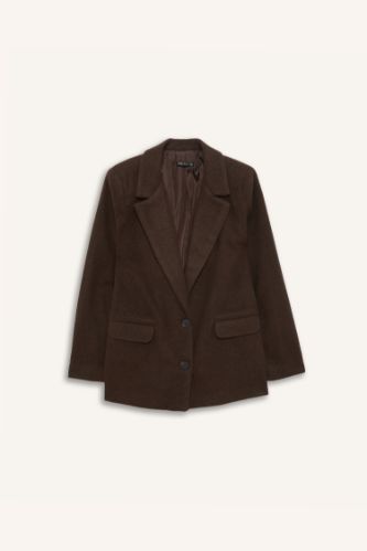 Regular Fit Flanel Blazer Ceket