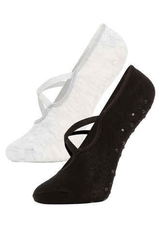 Носки из хлопка для женщин, 2 пары, DeFactoFit