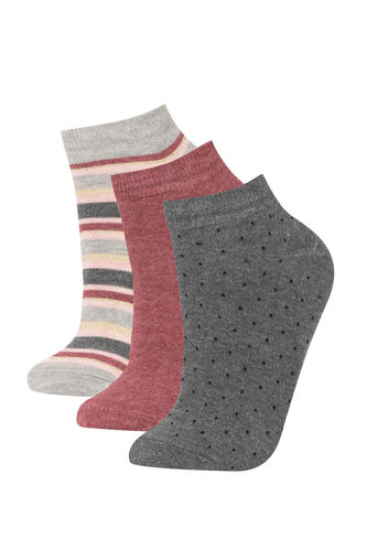 Короткие носки из хлопка для женщин, 3 пары