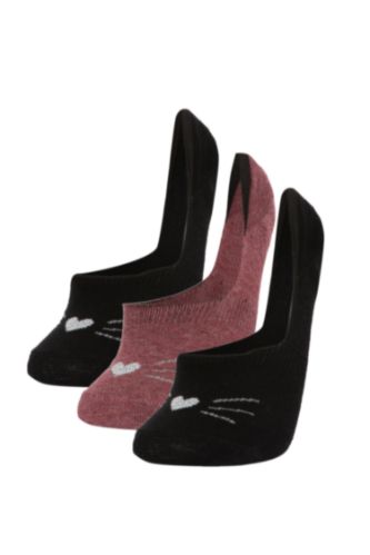 Chaussettes invisibles Coton 3 Femme