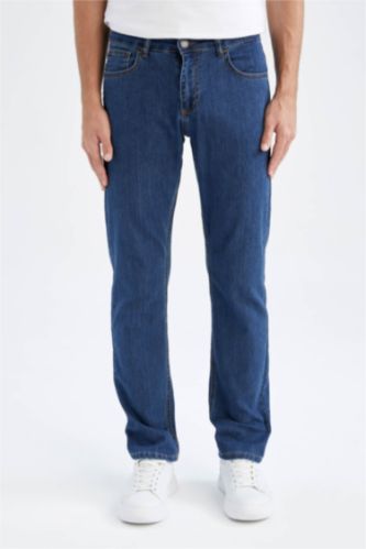 HOMME Bleu Pantalon Jean Sergio Coupe Régulière