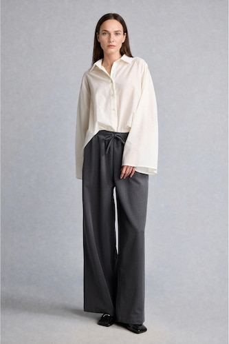 Әйелдерге Антрацит Wide Leg шалбар
