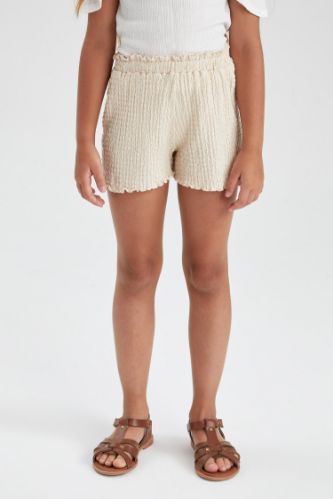 Girls beige shorts sale