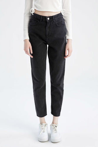 Mom Fit High Waist Trousers