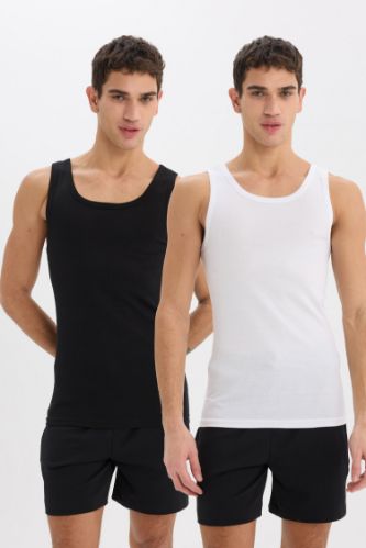 Slim Fit Dar Kesim Ribana 2'li Atlet