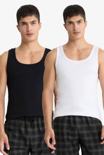 Slim Fit Dar Kesim Ribana 2'li Atlet