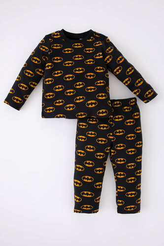 2 piece Regular Fit Crew Neck Batman Licence Knitted Pyjamas