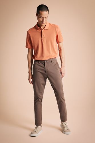 Carrot Fit Chino Canvas Trousers