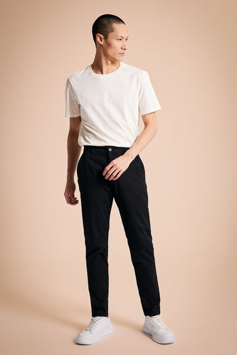 Skinny Fit Chino Canvas Trousers