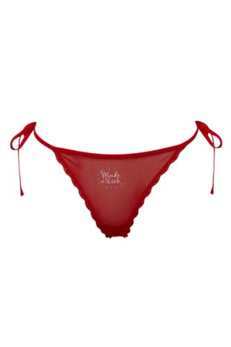 Fall in Love Kırmızı Dantel String Slip Külot