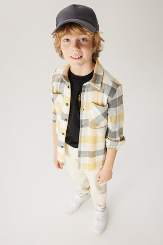 Boy Regular Fit Flannel Long Sleeve Shirt
