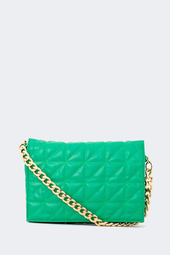 Green WOMAN Faux Leather Hand Bag 2680979 | DeFacto