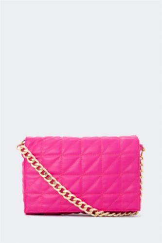 WOMAN Fushsia Faux Leather Hand Bag