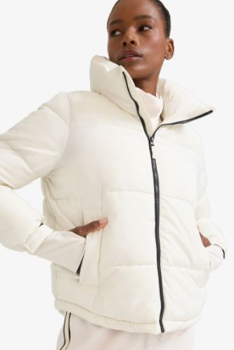 DeFactoFit Su Geçirmez Regular Fit Fermuarlı Mont
