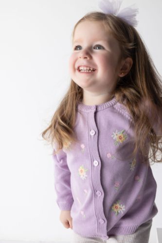 Baby girl purple sales cardigan