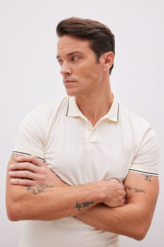 Modern Fit Polo Neck Short Sleeve T-Shirt