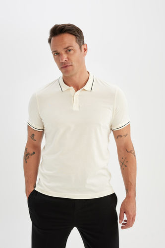 Modern Fit Polo Neck Short Sleeve T-Shirt
