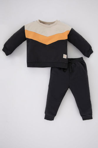 Baby Boy Crew Neck Sweatshirt Fabric 2-Pack Set