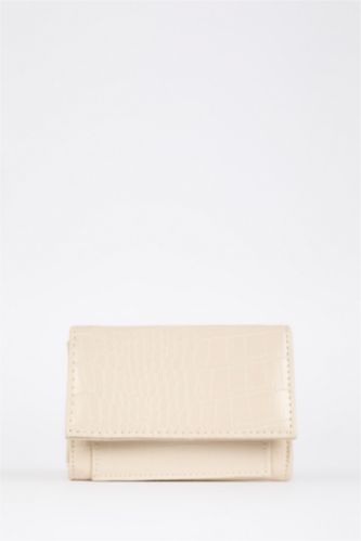 نساء بيج محفظة جلد صناعي