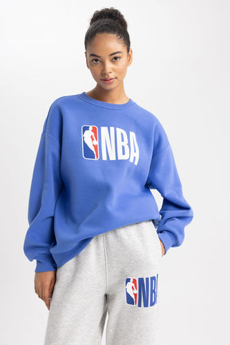 Grey WOMAN NBA Licensed Long Sleeve Sweatshirt 2891319