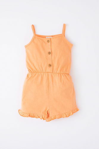 Baby Girl Combed Cotton Rompers