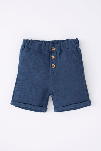 Baby Boy Basic Muslin Shorts