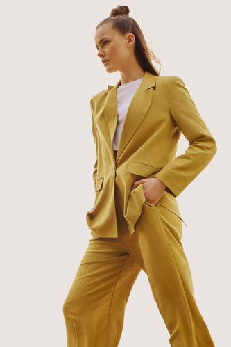 Women's Mustard Yellow georgette Designer Suit-Myracouture – Trendia