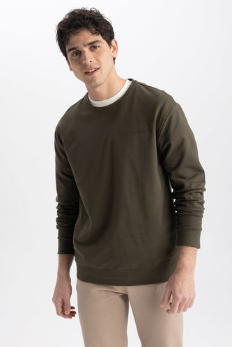 Regular Fit Slogan Long Sleeve Sweatshirt