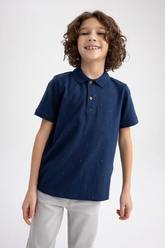 Boy Regular Fit Polo Neck Pique Short Sleeved Polo T-Shirt