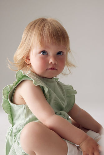 Vert PETITE FILLE Combinaison Camisole Avec Cordon Pour Bébé Fille 2792888  | DeFacto