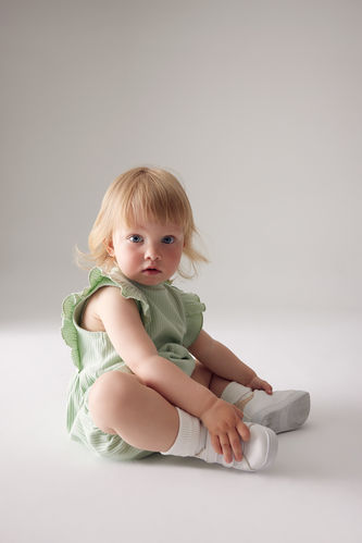 Green BABY GIRL Baby Girl Newborn Corduroy Camisole Jumpsuit 2792888