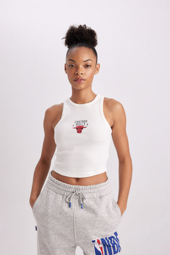 DeFactoFit NBA Chicago Bulls Camisole Crop Top