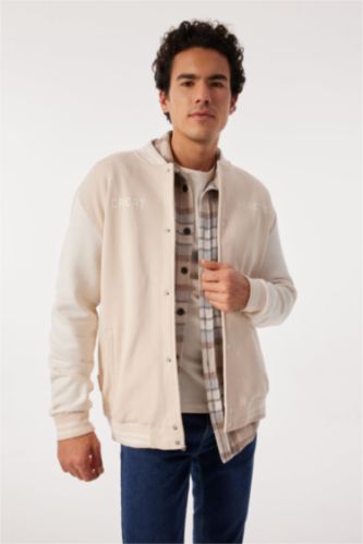 MAN Sand Regular Fit Cardigan