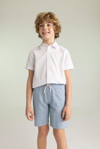 Boy Regular Fit Polo Neck Cotton Short Sleeve Shirt