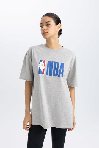 Defacto Fit NBA Boxy Fit Crew Neck Short Sleeve T-Shirt