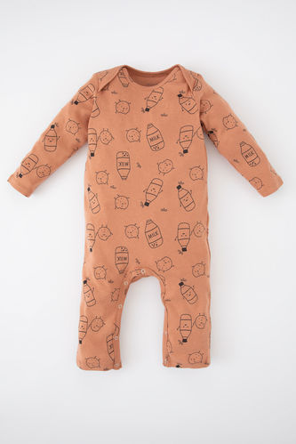 Baby Boy Ribbed Organic Cotton Jumpsuit