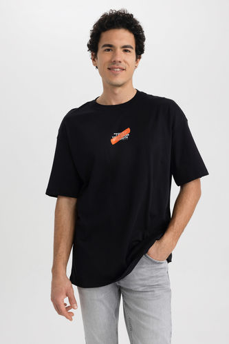 T-Shirt İmprimé À Col Ras Du Cou Coupe Confortable