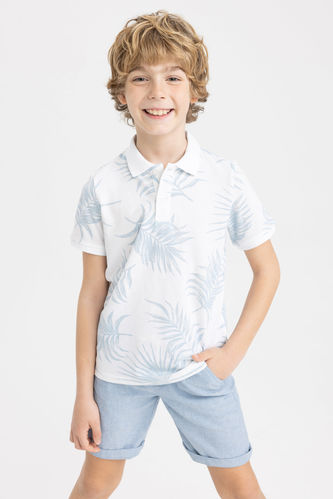 Boy Pique Short Sleeve Polo T-Shirt