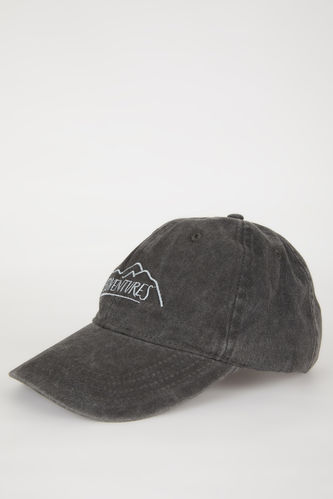 Unisex Nakışlı Pamuklu Cap Şapka